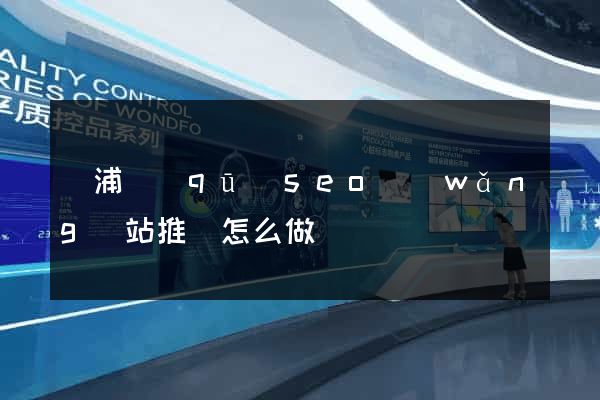 楊浦區(qū)seo網(wǎng)站推廣怎么做