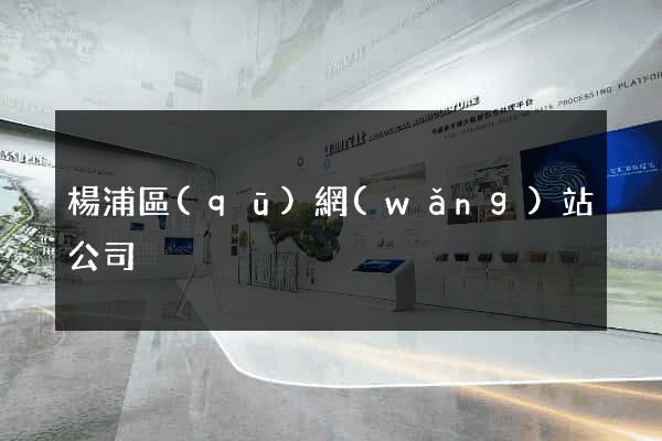 楊浦區(qū)網(wǎng)站公司
