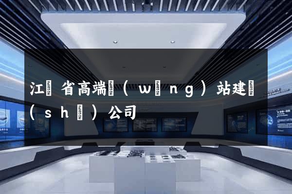 江蘇省高端網(wǎng)站建設(shè)公司