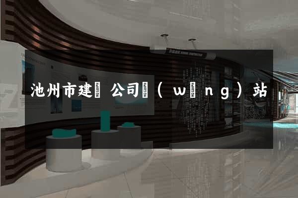 池州市建設公司網(wǎng)站
