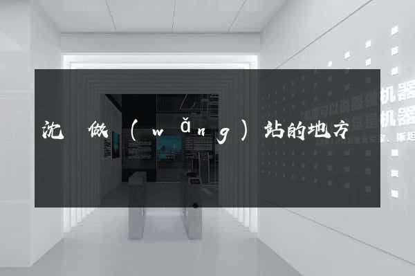 沈陽做網(wǎng)站的地方