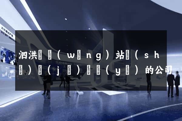 泗洪縣網(wǎng)站設(shè)計(jì)專業(yè)的公司