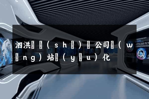 泗洪縣設(shè)計公司網(wǎng)站優(yōu)化