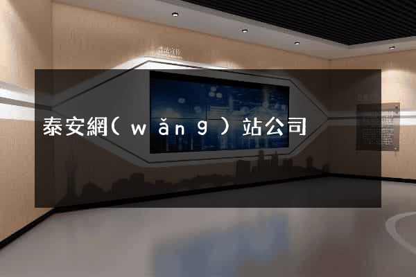 泰安網(wǎng)站公司