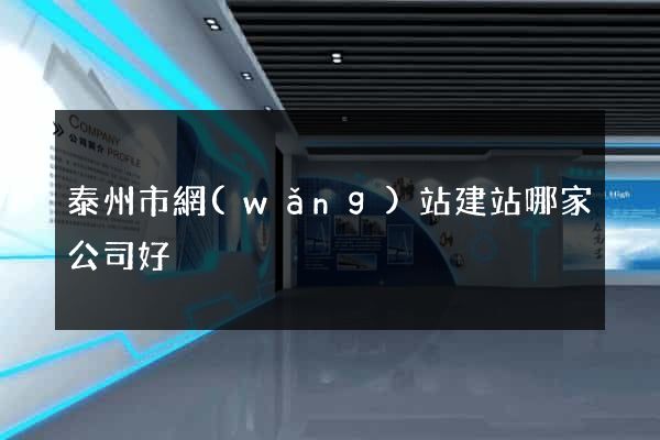 泰州市網(wǎng)站建站哪家公司好
