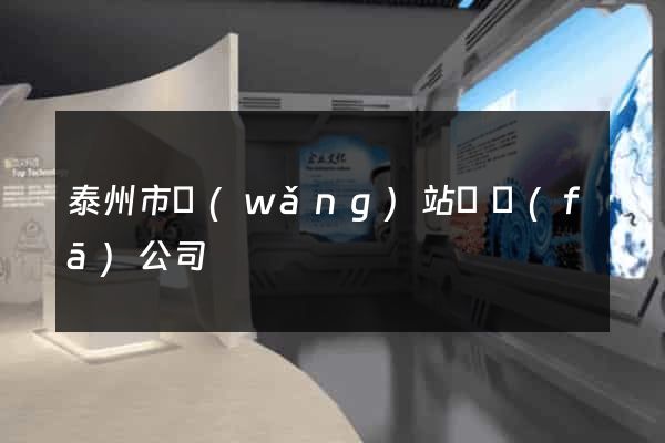 泰州市網(wǎng)站開發(fā)公司