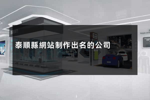 泰順縣網站制作出名的公司