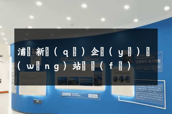 浦東新區(qū)企業(yè)網(wǎng)站開發(fā)