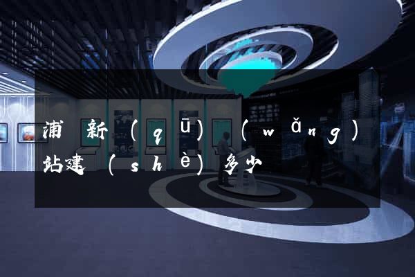 浦東新區(qū)網(wǎng)站建設(shè)多少錢