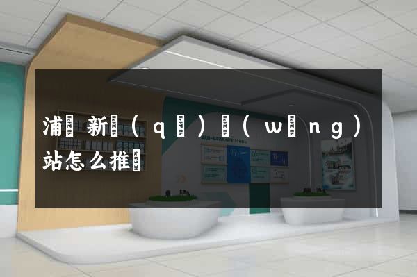 浦東新區(qū)網(wǎng)站怎么推廣