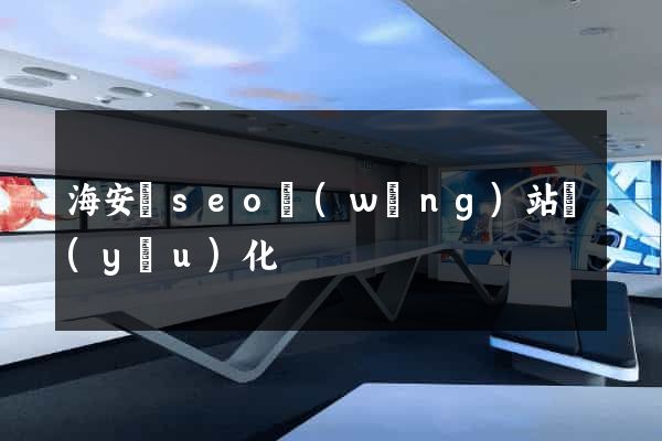 海安縣seo網(wǎng)站優(yōu)化