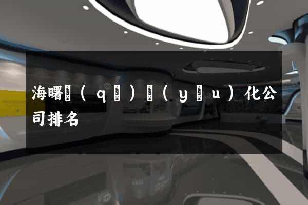 海曙區(qū)優(yōu)化公司排名
