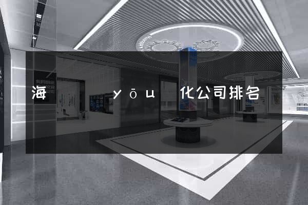 海鹽縣優(yōu)化公司排名