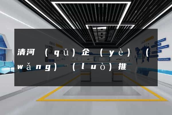 清河區(qū)企業(yè)網(wǎng)絡(luò)推廣