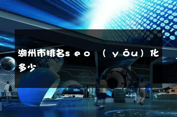 湖州市排名seo優(yōu)化多少錢