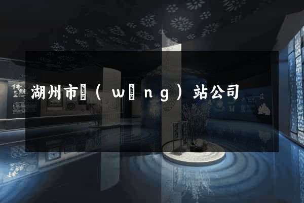 湖州市網(wǎng)站公司