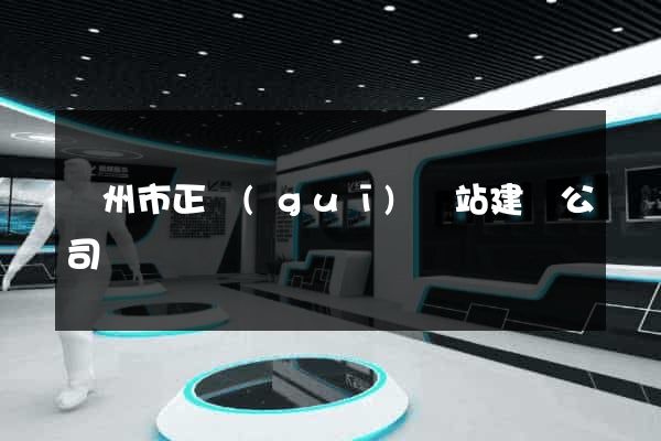 溫州市正規(guī)網站建設公司