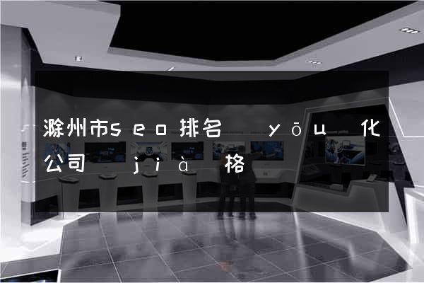 滁州市seo排名優(yōu)化公司價(jià)格