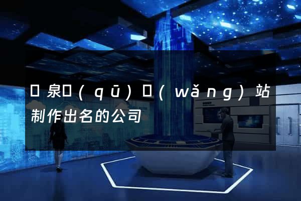 潁泉區(qū)網(wǎng)站制作出名的公司
