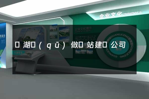 濱湖區(qū)做網站建設公司