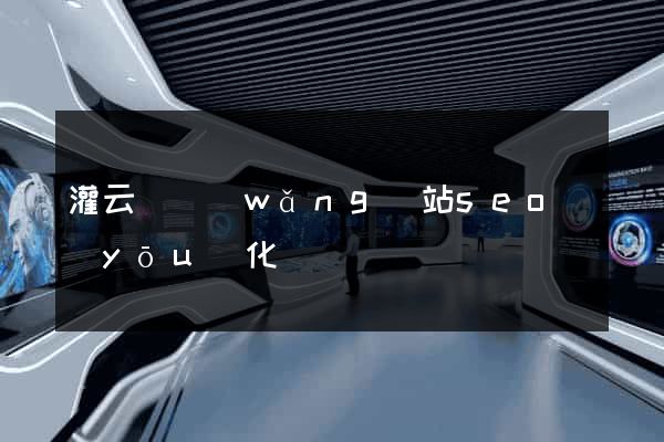 灌云縣網(wǎng)站seo優(yōu)化