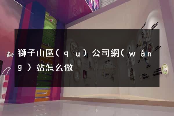 獅子山區(qū)公司網(wǎng)站怎么做