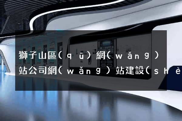 獅子山區(qū)網(wǎng)站公司網(wǎng)站建設(shè)
