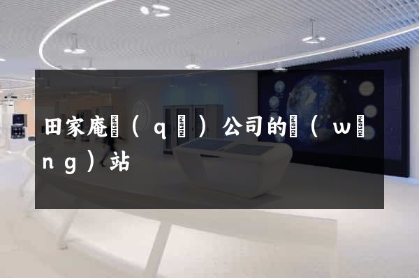 田家庵區(qū)公司的網(wǎng)站