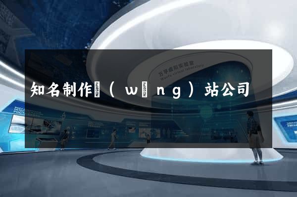 知名制作網(wǎng)站公司