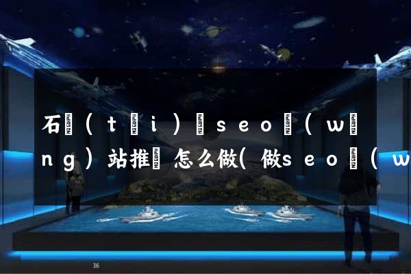 石臺(tái)縣seo網(wǎng)站推廣怎么做(做seo網(wǎng)站營(yíng)銷(xiāo)推廣)