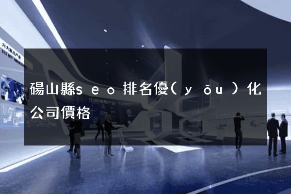 碭山縣seo排名優(yōu)化公司價格