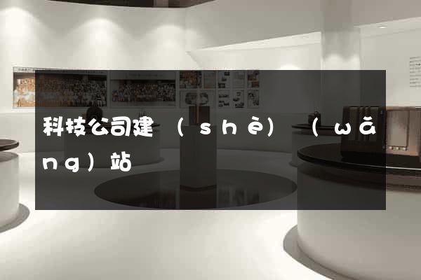科技公司建設(shè)網(wǎng)站