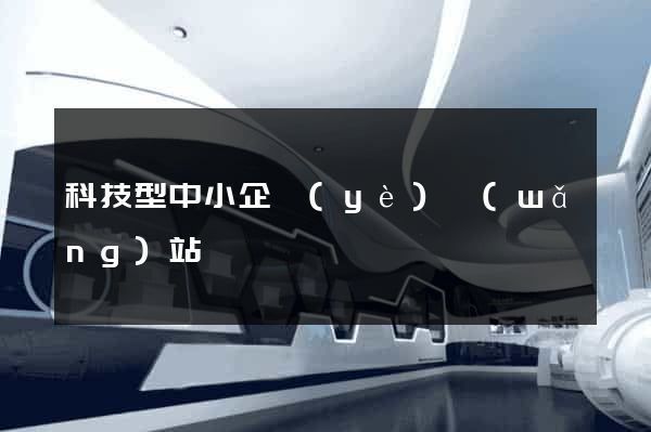 科技型中小企業(yè)網(wǎng)站