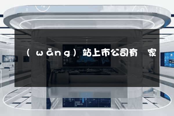 網(wǎng)站上市公司有幾家
