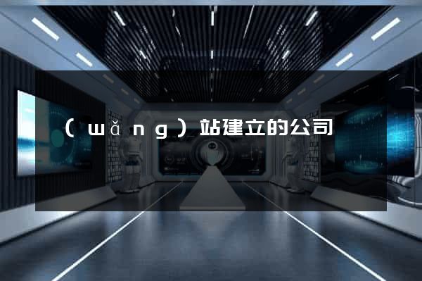 網(wǎng)站建立的公司
