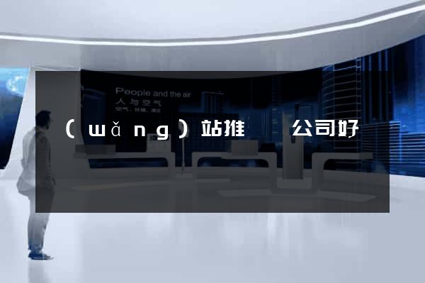 網(wǎng)站推廣個公司好