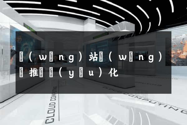 網(wǎng)站網(wǎng)絡推廣優(yōu)化