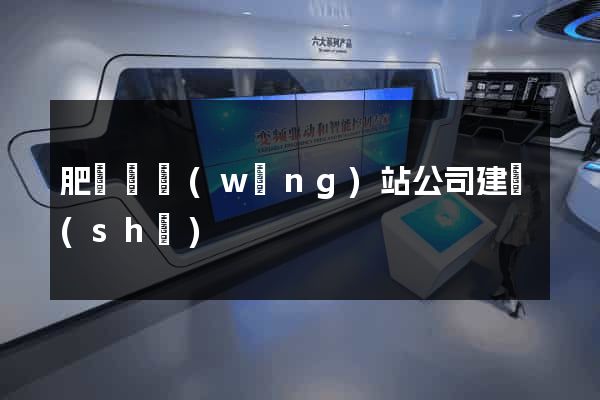 肥東縣網(wǎng)站公司建設(shè)