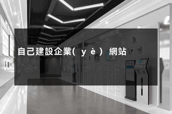 自己建設企業(yè)網站