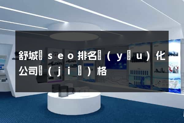 舒城縣seo排名優(yōu)化公司價(jià)格