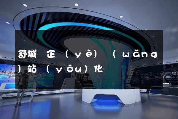 舒城縣企業(yè)網(wǎng)站優(yōu)化