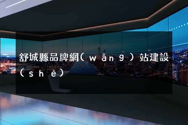 舒城縣品牌網(wǎng)站建設(shè)