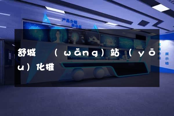 舒城縣網(wǎng)站優(yōu)化推廣