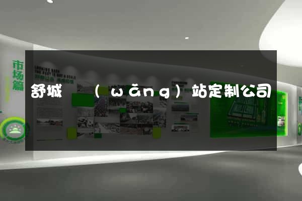 舒城縣網(wǎng)站定制公司
