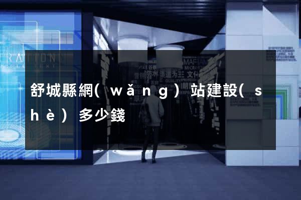 舒城縣網(wǎng)站建設(shè)多少錢