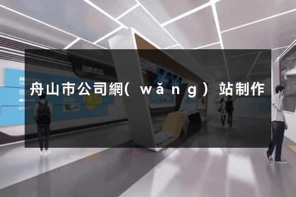 舟山市公司網(wǎng)站制作