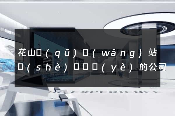 花山區(qū)網(wǎng)站設(shè)計專業(yè)的公司