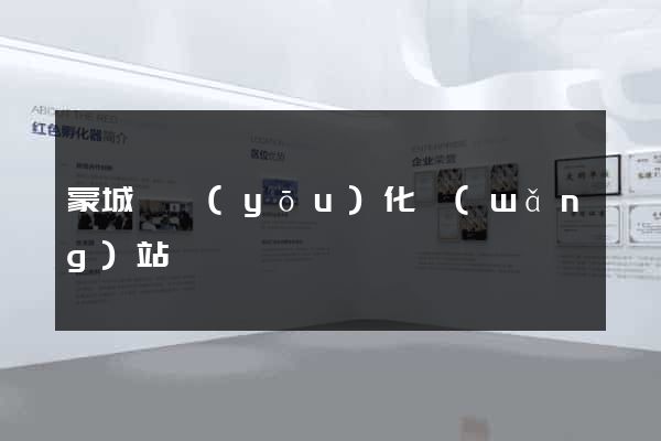 蒙城縣優(yōu)化網(wǎng)站