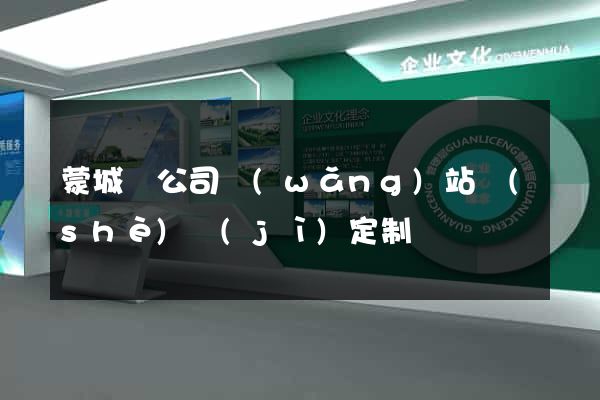 蒙城縣公司網(wǎng)站設(shè)計(jì)定制