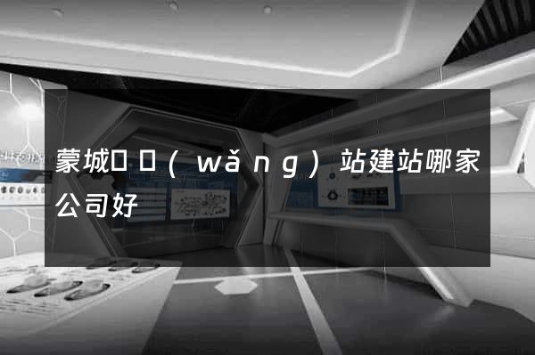 蒙城縣網(wǎng)站建站哪家公司好